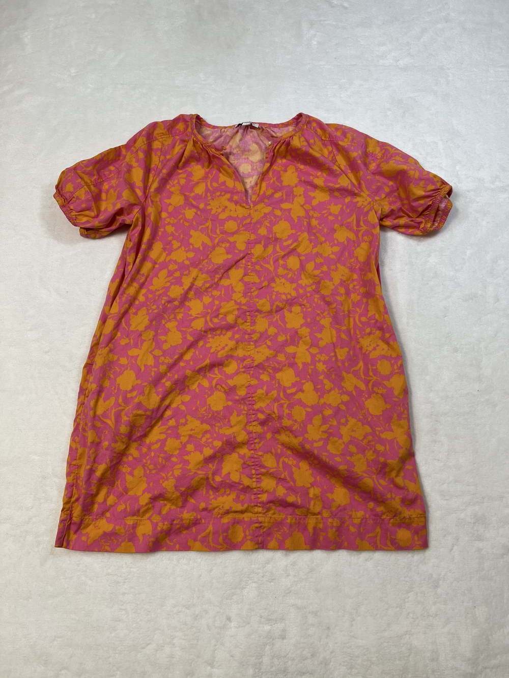 Free Assembly Pink Dress with Orange Floral Print